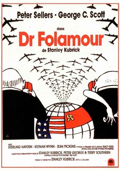 affiche du film de kubrick dr folamour