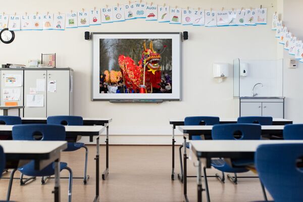 une photographie sur un tableau de classe